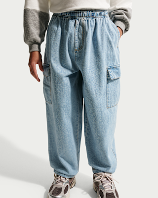 Nike Sportswear Collection Older Kids' Denim Cargo Trousers. Nike ZA